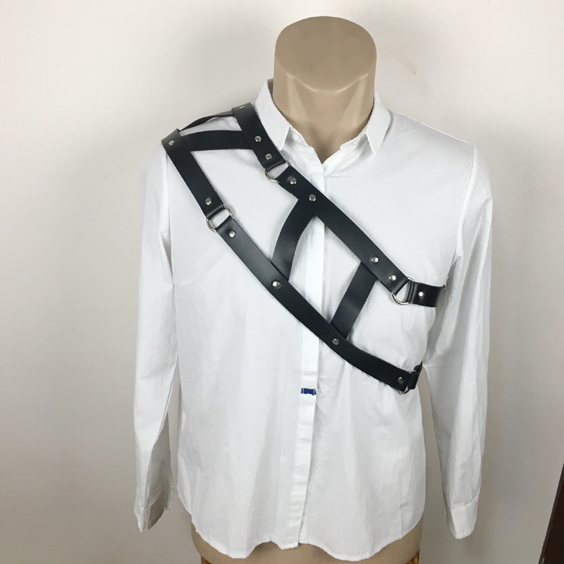 Leather Double-Ring Harness Strap (Adult) (photo 2)