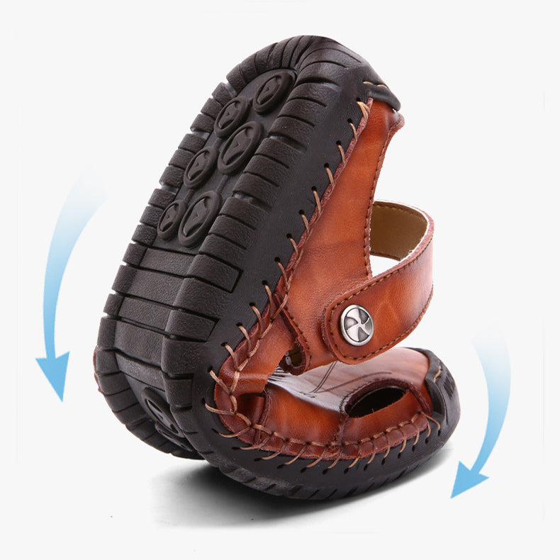 Men's Closed-Toe Adjustable Slide Sandals (photo 8)