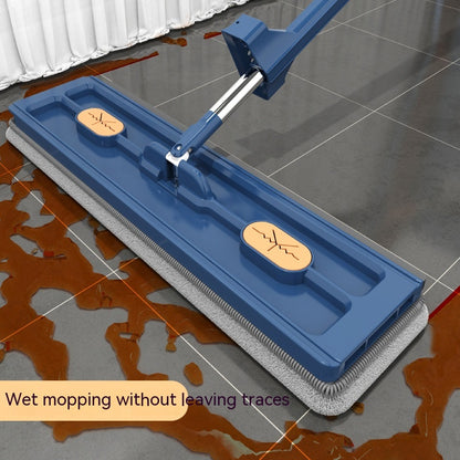 Large 360° Rotating Flat Mop with Stainless Steel Handle (photo 2)