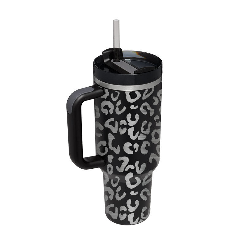 40 oz Insulated Stainless Steel Tumbler with Handle, Lid and Straw (photo 19)