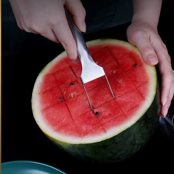 2-in-1 Stainless Steel Watermelon Slicer Fork (photo 5)