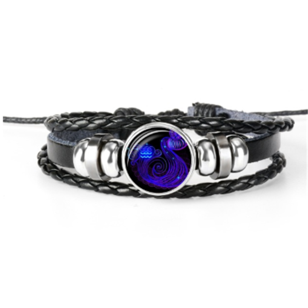 Zodiac Sign Glow-in-the-Dark Braided Bracelet (photo 11)