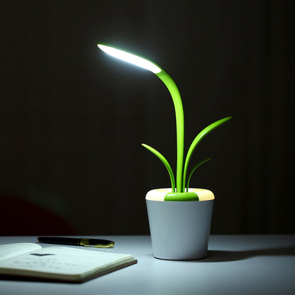 Plant-Shaped Rechargeable LED Table Lamp with Night Light Mode (photo 4)