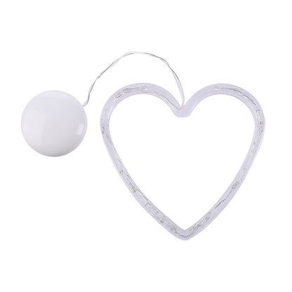 Christmas LED Window Lights with Suction Cup (One Heart)