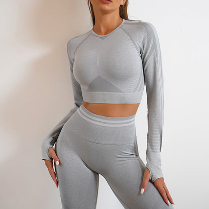 Women's Seamless Workout Leggings, Long-Sleeve Top or Set (photo 9)