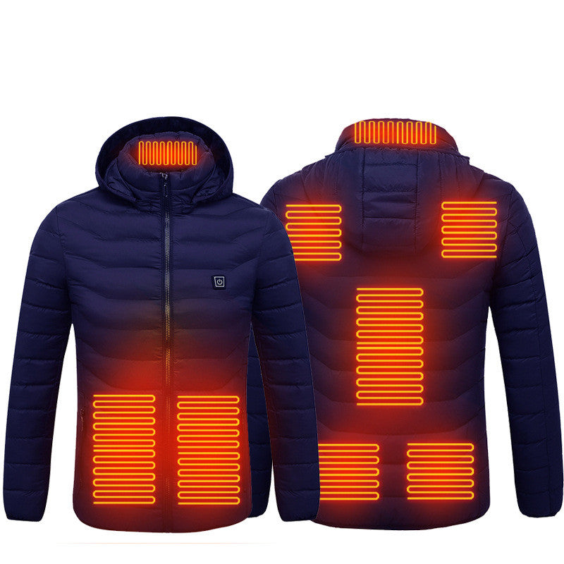Men's Heated Hooded Puffer Jacket, 8 or 9 Heating Zones (Battery Not Included) (photo 14)