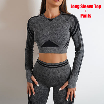 Women's Seamless Workout Leggings, Long-Sleeve Top or Set (photo 30)