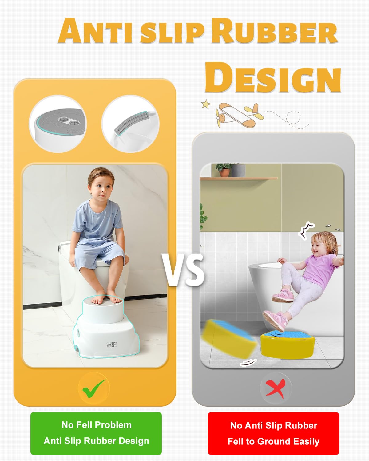Foldable 2-Step Stool with Padded Steps (photo 3)