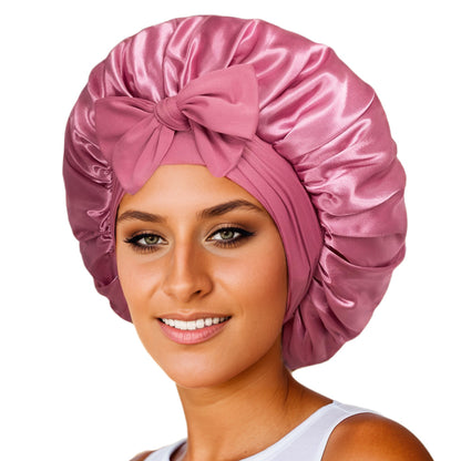 Satin Sleep Bonnet with Ribbon (photo 15)