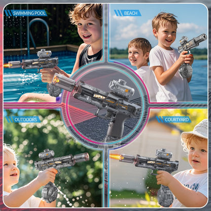 Electric Water Blaster Toy with LED Lights, Rechargeable (photo 3)