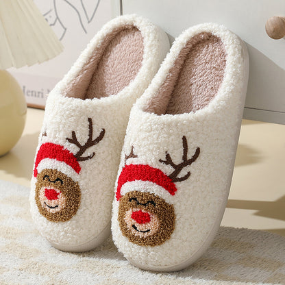 Christmas Cartoon Plush Slippers (photo 7)