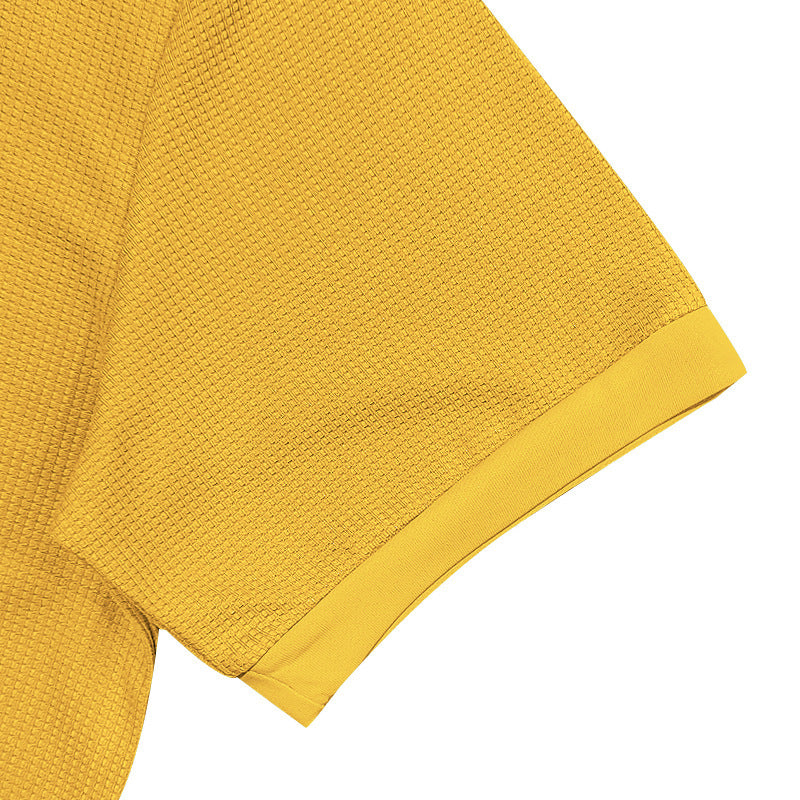 Men's Waffle Short-Sleeve Polo Shirt (photo 10)