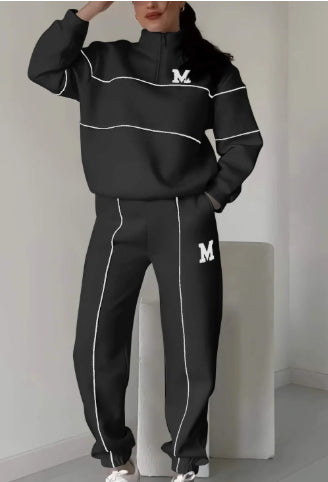 Women's Pullover Sweatshirt and Baggy Sweatpants Set (photo 17)