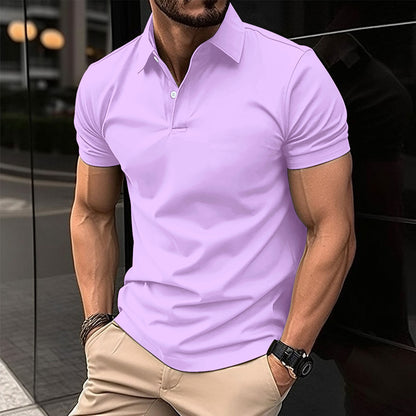 Men's Solid Short-Sleeve Polo Shirt (photo 9)