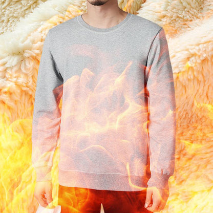 Men's Fleece Crewneck Pullover Sweatshirt (photo 2)
