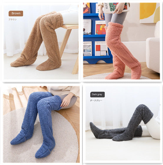 Over-the-Knee Fuzzy Long Socks (photo 30)