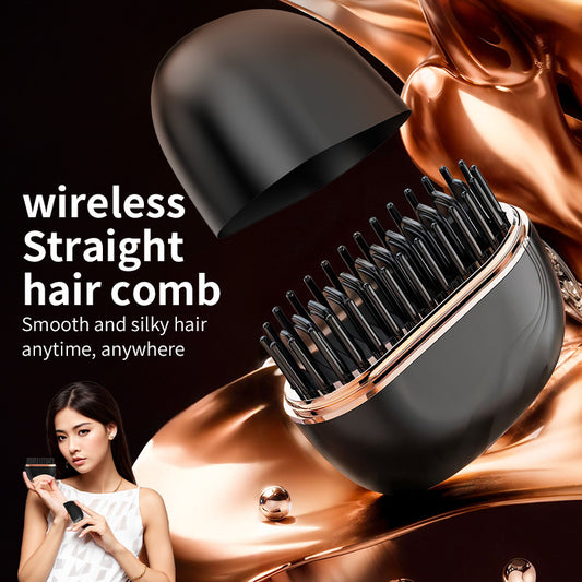 Mini Cordless Hair Straightening Comb, USB-C