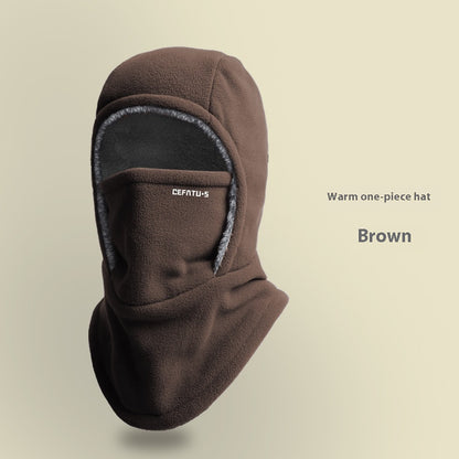 Fleece Hooded Scarf and Face Cover Hat (photo 8)