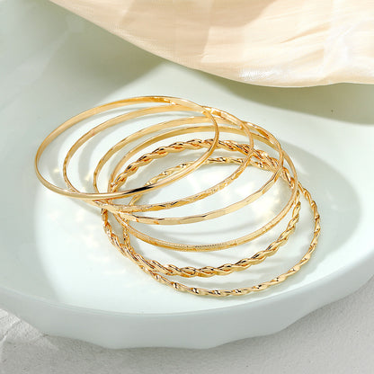 6-Piece Gold-Tone Chain Bracelet Set (photo 4)