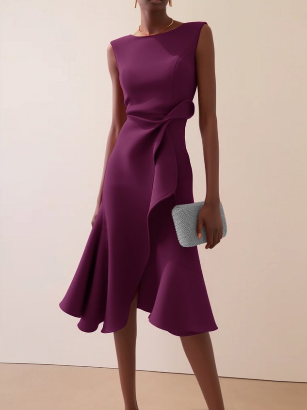 Women's Sleeveless Maxi Dress with Bow Detail (photo 11)