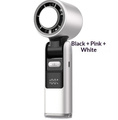 Mini Turbo Handheld Fan with Digital Display, 4000 mAh (photo 19)
