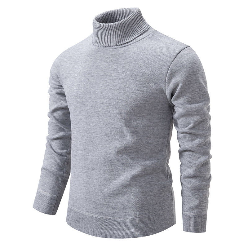 Men's Fleece-Lined Turtleneck Sweater (photo 4)
