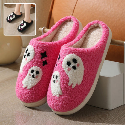 Halloween Ghost Plush Slippers