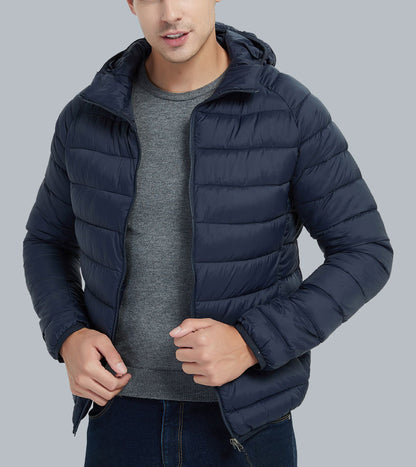 Men's Lightweight Padded Jacket, Hooded or Stand Collar (photo 5)