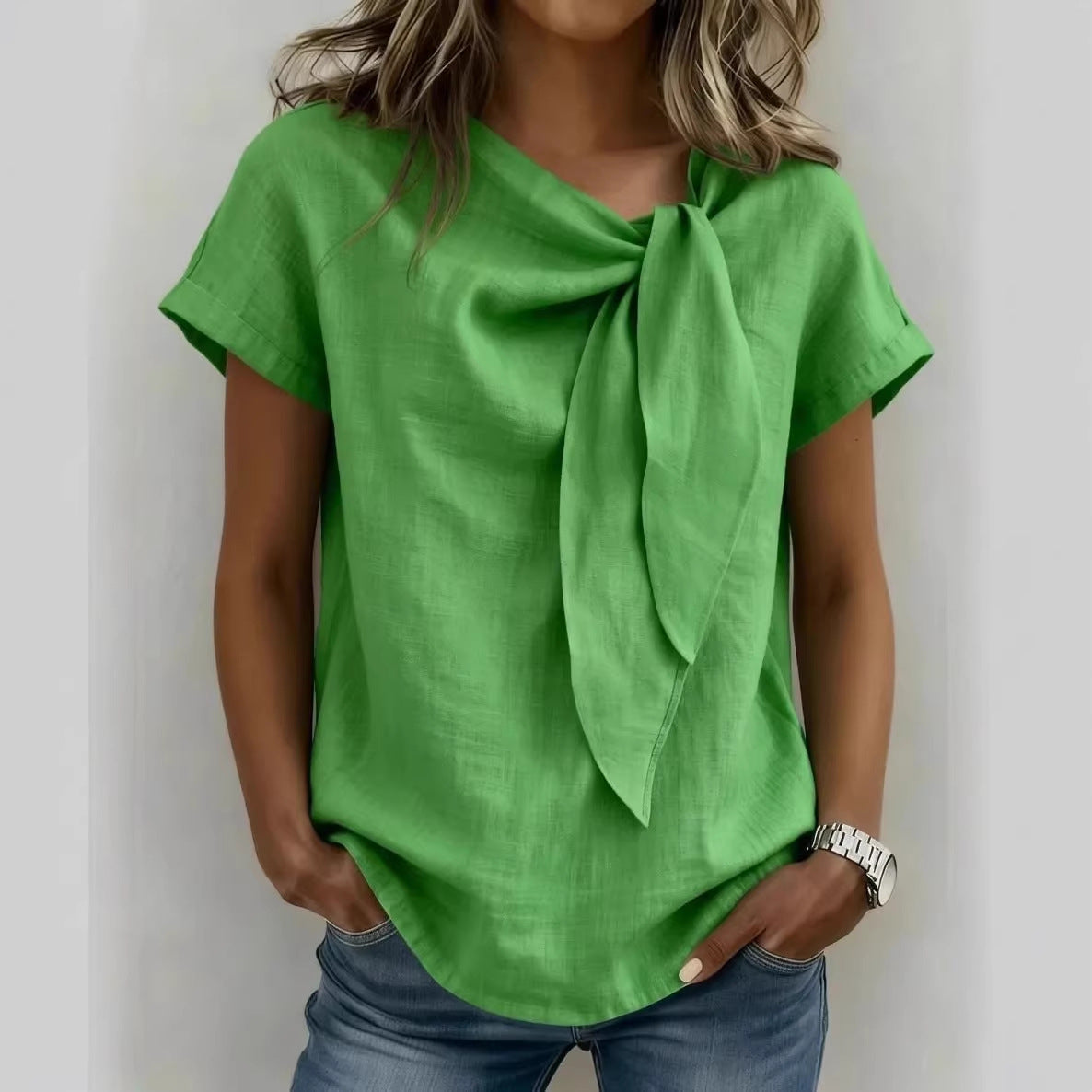 Women's Short-Sleeve Loose Casual T-Shirt (photo 4)