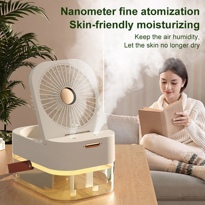 USB Mist Humidifier Fan with Night Light, 2.5 L (photo 2)