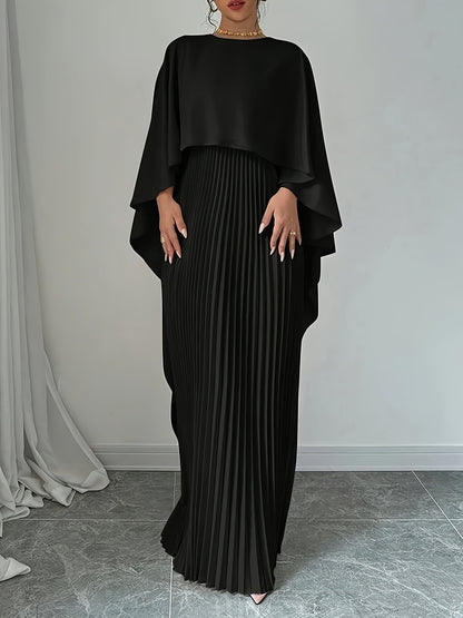 Women's Loose Batwing-Sleeve Midi Dress (photo 3)