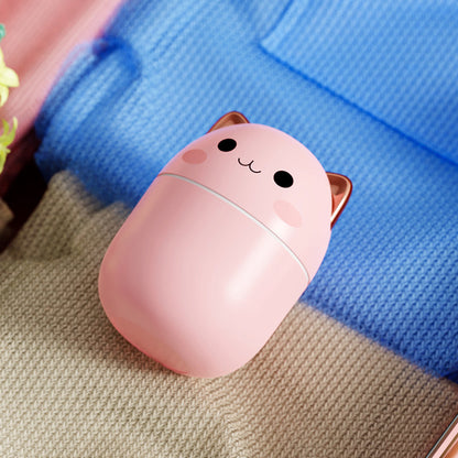 Cute Cat USB Mini Humidifier with LED Light (photo 5)