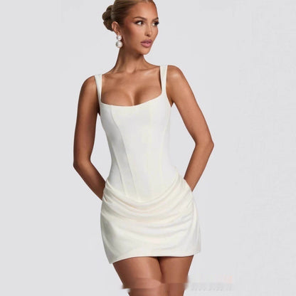 Women's Sleeveless Corset Mini Dress (photo 9)