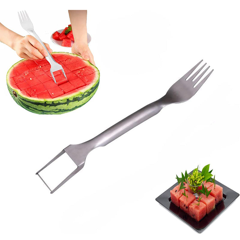 2-in-1 Stainless Steel Watermelon Slicer Fork (photo 3)