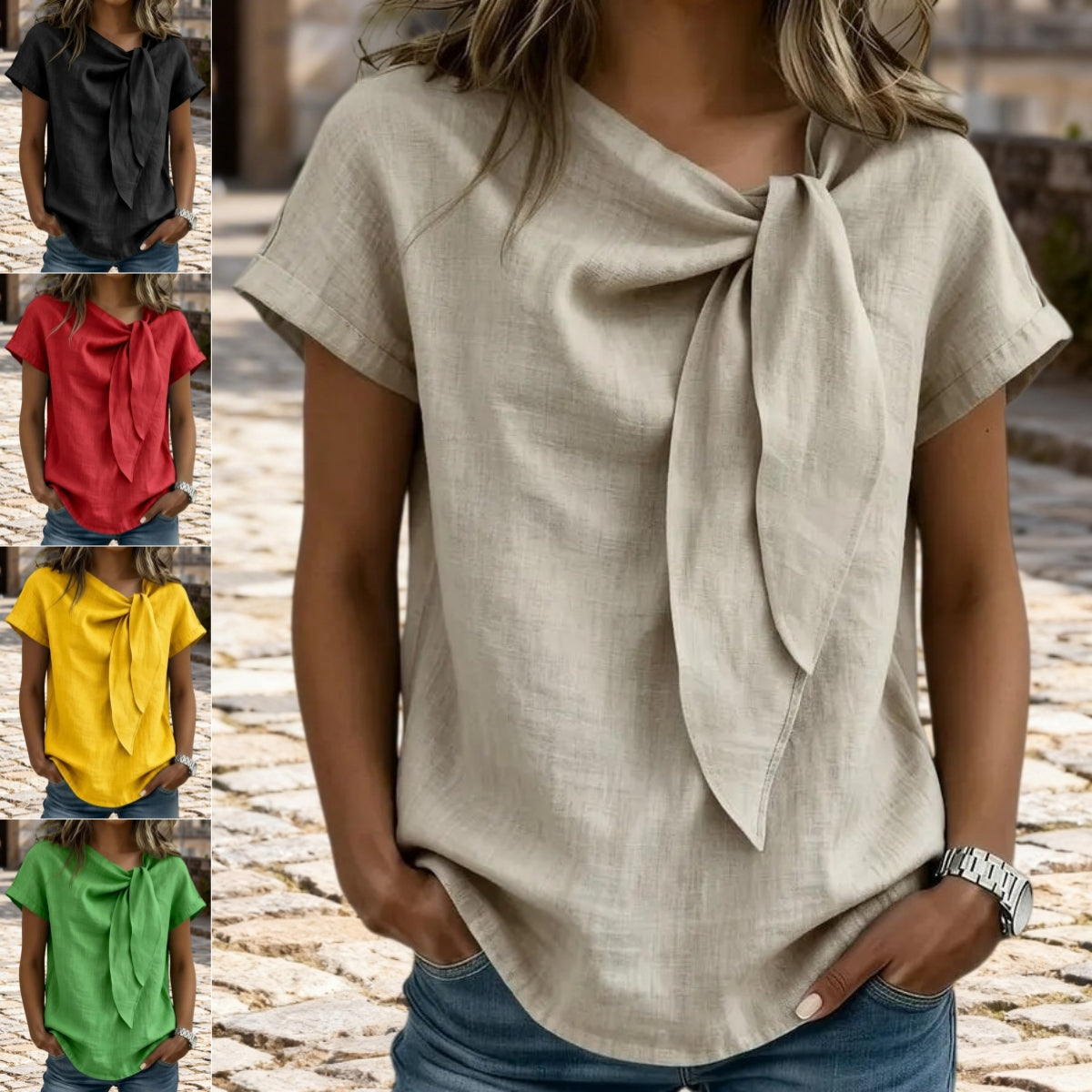 Women's Short-Sleeve Loose Casual T-Shirt