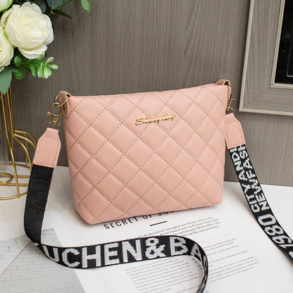 Small Quilted Crossbody Bag with Chain Strap (photo 10)