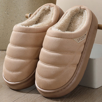 Suede Plush-Lined House Slippers (photo 7)