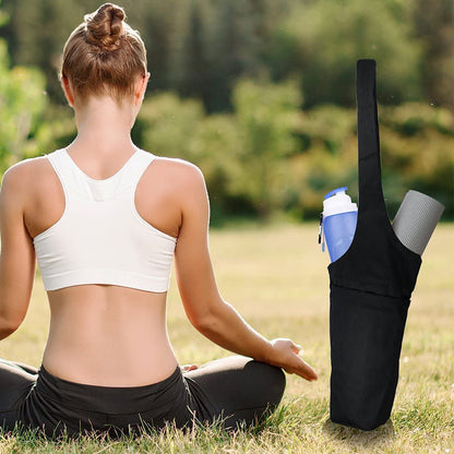 Canvas Yoga Mat Storage Bag with Pockets (photo 3)