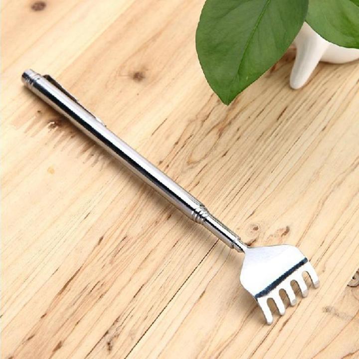 Telescoping Stainless Steel Back Scratcher (photo 4)