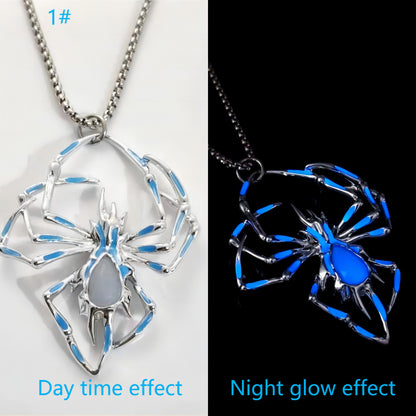 Glow-in-the-Dark Spider Pendant Necklace (photo 5)