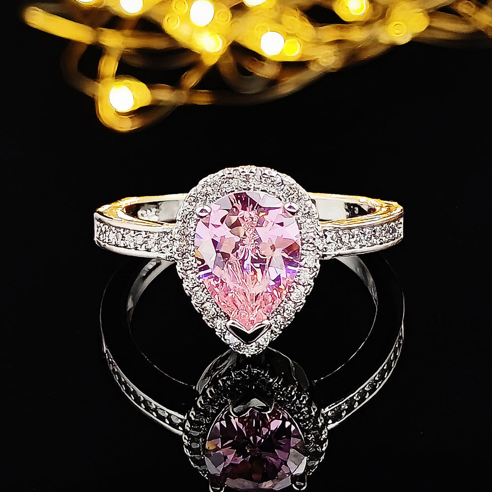 Multicolor Cubic Zirconia Statement Ring (photo 9)