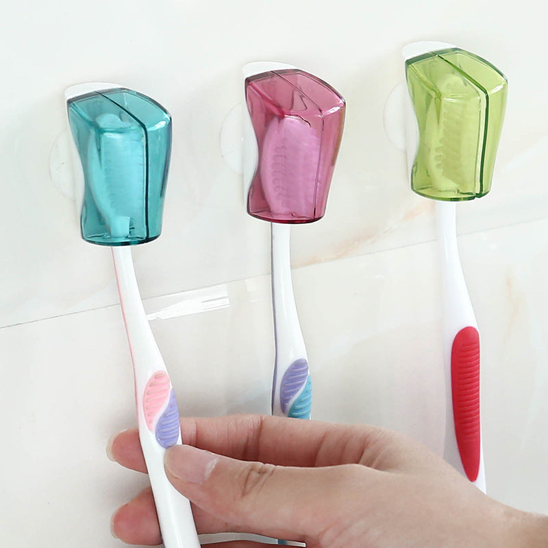 Toothbrush Head Covers with Suction Cups (photo 3)