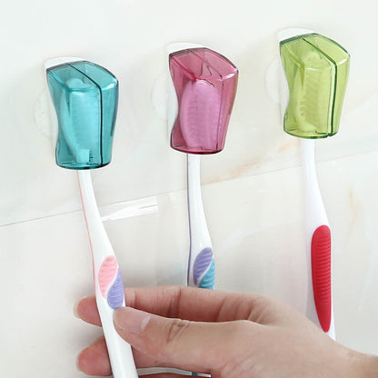 Toothbrush Head Covers with Suction Cups (photo 3)