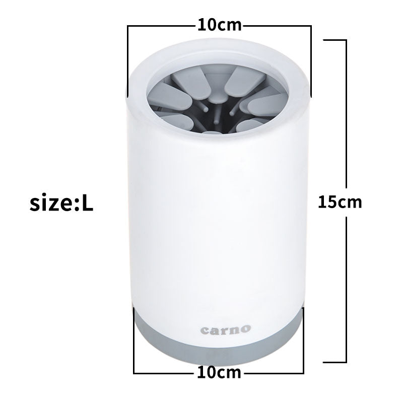 Dog Paw Cleaner Cup with Soft Silicone Bristles, S or L (photo 6)