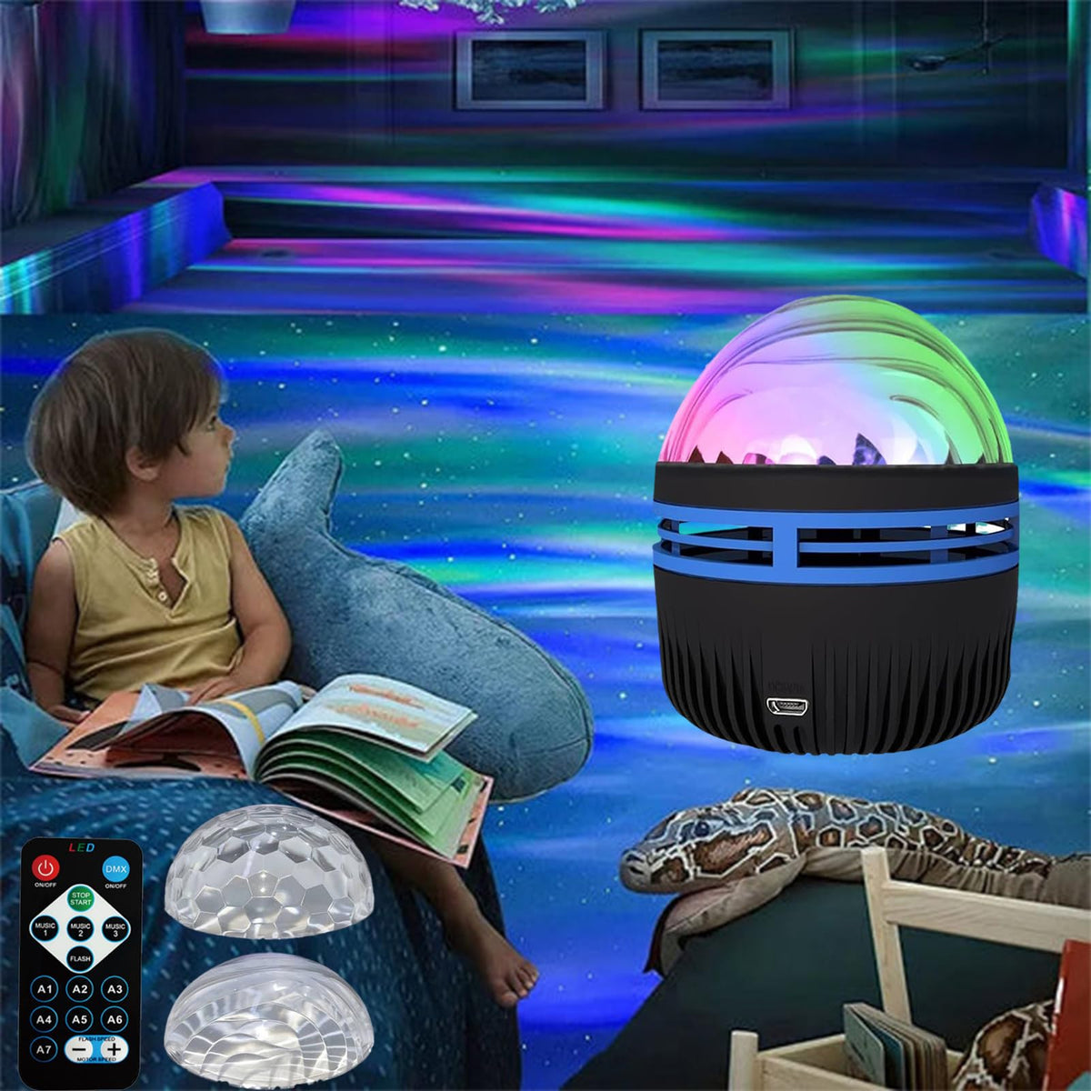 USB Galaxy Projector Ball Light (photo 2)