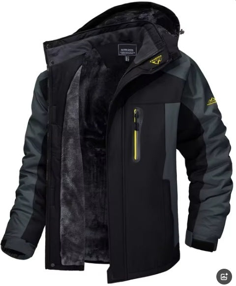 Men's Fleece-Lined Hooded Parka Jacket (photo 10)