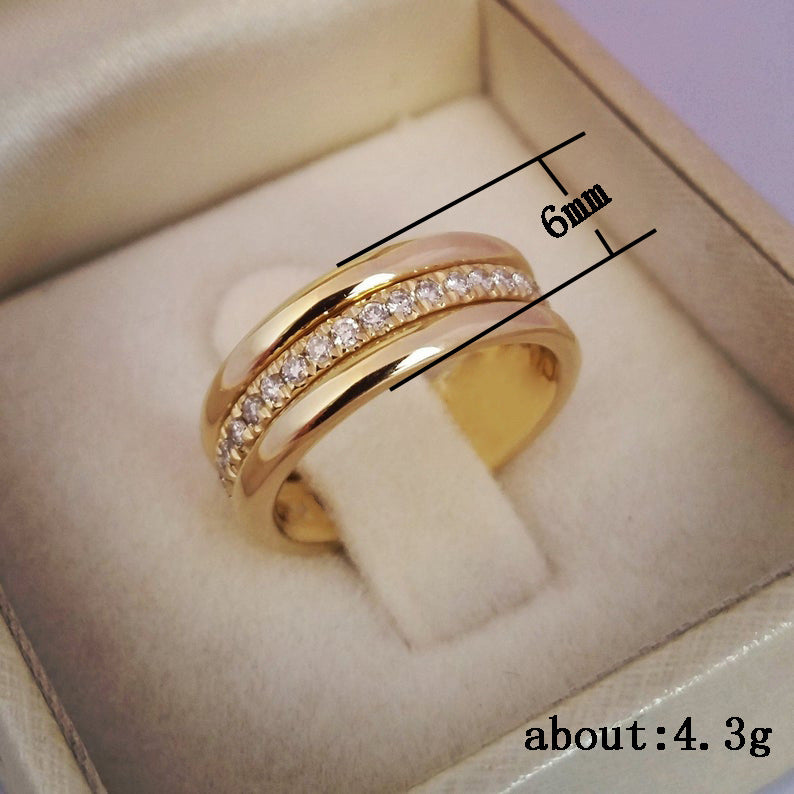 Rhinestone Ring, Gold or White Gold Tone (photo 2)