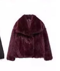 Women's Fluffy Plush Lapel Coat (photo 15)