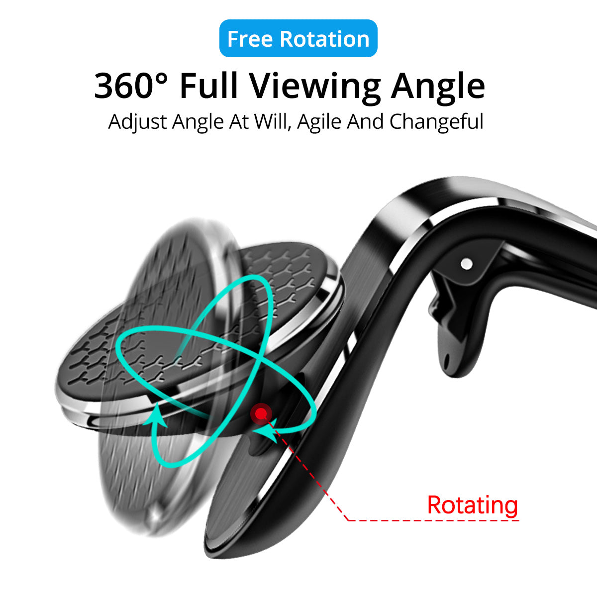Magnetic Car Air Vent Phone Mount, 360° Rotation (photo 5)