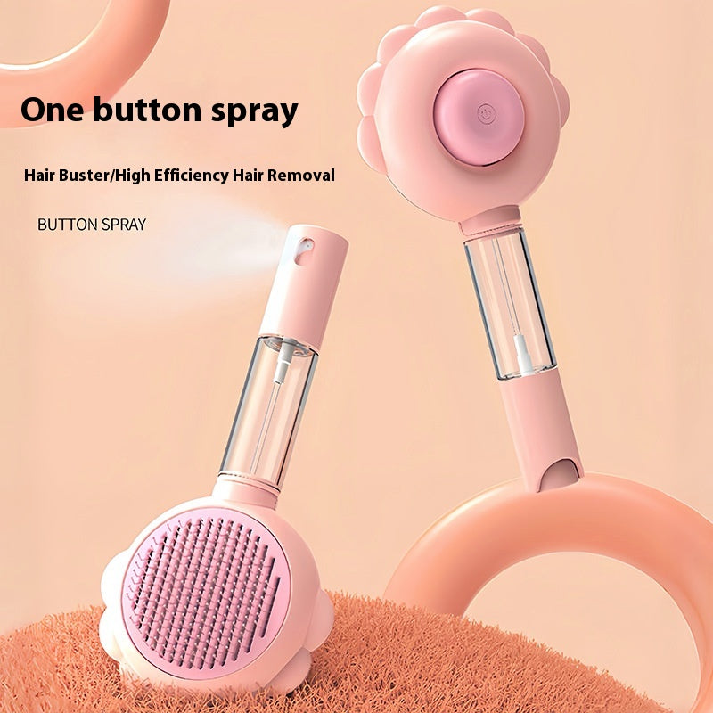 2-in-1 Self-Cleaning Pet Brush with Spray Option (photo 2)